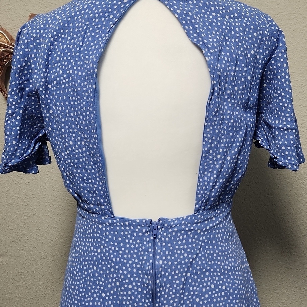 Gianni Bini Blue Polka-dot Dress - Picture 4 of 7